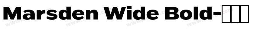 Marsden Wide Bold字体转换